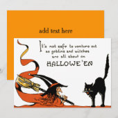 Hexenbesen Schwarze Katze (Vorne/Hinten)
