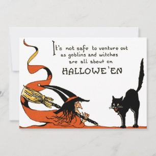 Hexenbesen Schwarze Katze