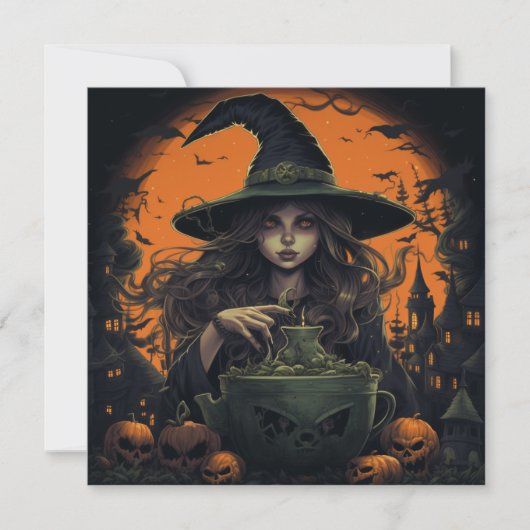 🔮 🍹 "Hexenbrauen & Crew" 🍹 🔮 Einladung (Vorderseite)