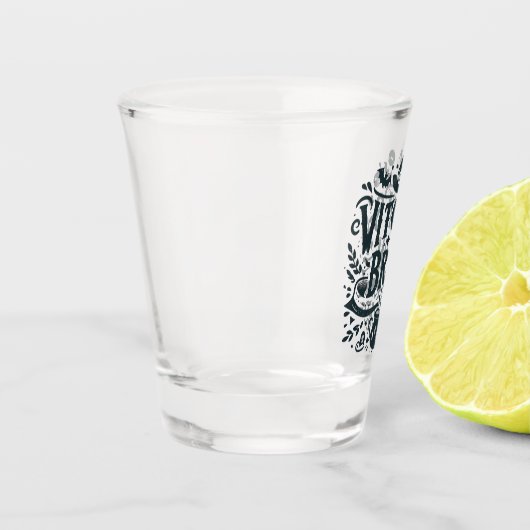 Hexenbrauen- Halloween Schnapsglas (Links)