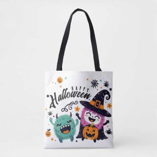 Hexenbrauen- Halloween Tasche (Vorderseite)