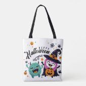 Hexenbrauen- Halloween Tasche (Rückseite)