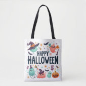 Hexenbrauen- Halloween Tasche (Vorderseite)