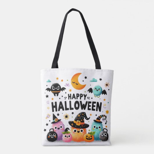 Hexenbrauen- Halloween Tasche (Rückseite)