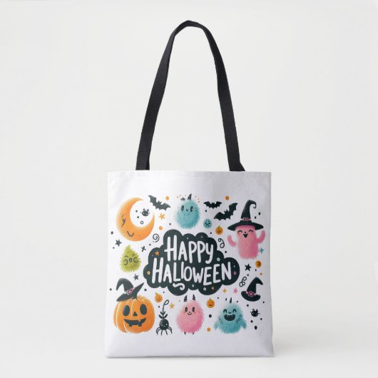 Hexenbrauen- Halloween Tasche (Vorderseite)
