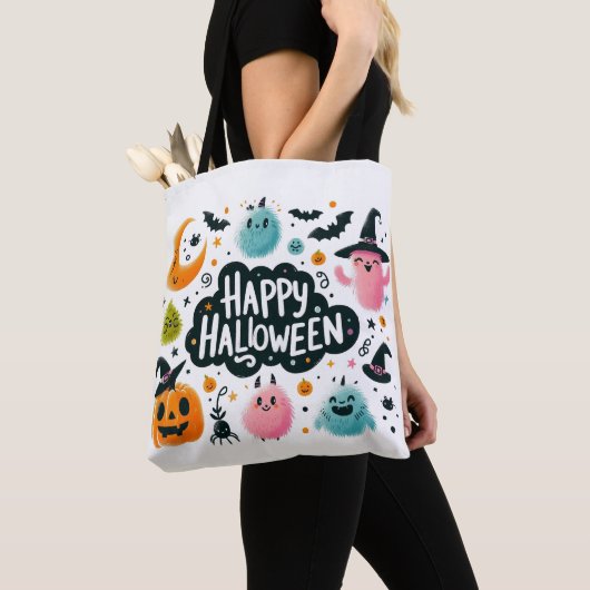 Hexenbrauen- Halloween Tasche (Von Nahem)