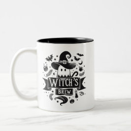 Hexenbrauen- Halloween Zweifarbige Tasse