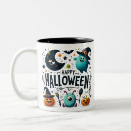 Hexenbrauen- Halloween Zweifarbige Tasse