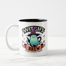 Hexenbrauen- Halloween Zweifarbige Tasse
