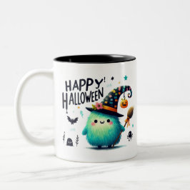 Hexenbrauen- Halloween Zweifarbige Tasse