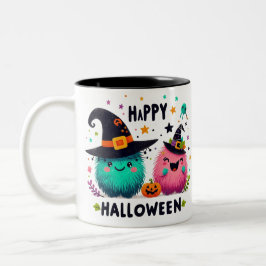 Hexenbrauen- Halloween Zweifarbige Tasse