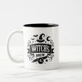Hexenbrauen- Halloween Zweifarbige Tasse
