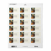 Hexenbrauen in Pumpkin Vintages Adressetikett (Vorne)