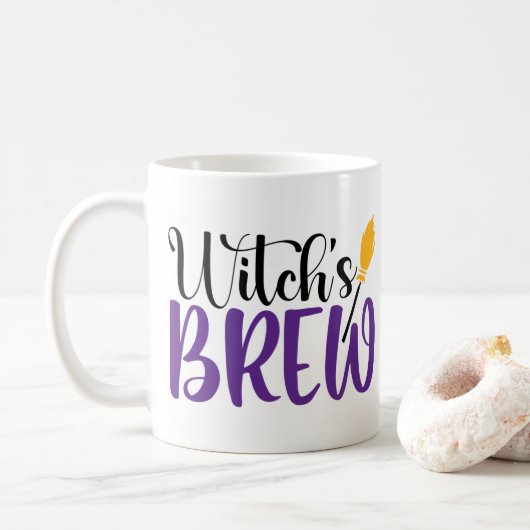 Hexenbrauen Kaffeetasse (Mit Donut)