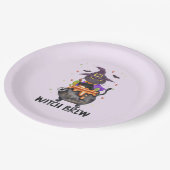 Hexenbrauen - Katzentrage Pappteller (Schrägansicht)