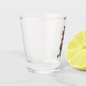 Hexenbrauen - Katzentrage Schnapsglas (Links)