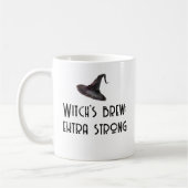 Hexenbrauen Weißes Halloween-Tasse Kaffeetasse (Links)