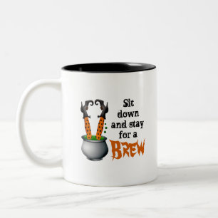 Hexenbrauen Zwei-Tone-Tasse Zweifarbige Tasse