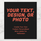 Hexenbrauenflasche Weinetikett (Einzelnes Label)