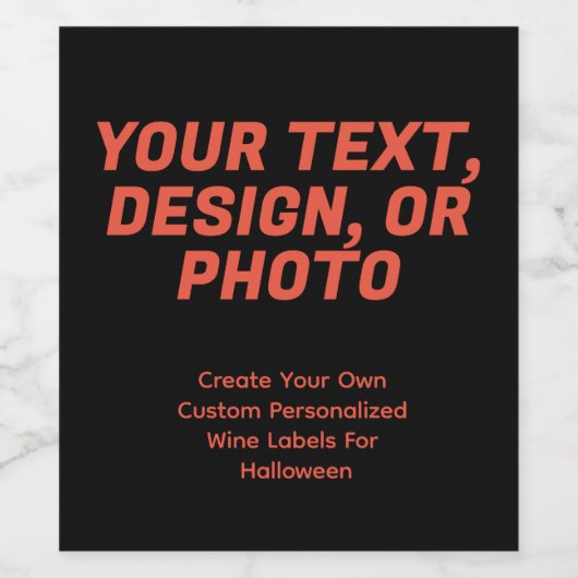 Hexenbrauenflasche Weinetikett (Einzelnes Label)