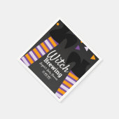 Hexenbraufeet Halloween-Babydusche Serviette (Ecke)