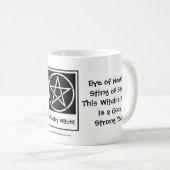 Hexenbraun! Wiccan Tea addicts Cup/Tasse Kaffeetasse (VorderseiteRechts)