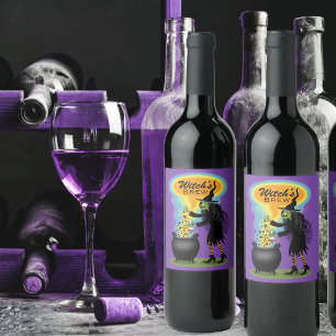 Hexenbrautrank in Cauldron Weinetikett