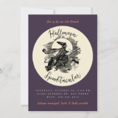 Hexenbroom Halloween Spooktacular Costume Party Einladung (Vorderseite)