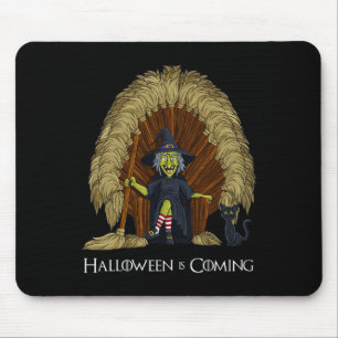 Hexenbrooms Throne Fun Halloween Girls Kinder Mousepad