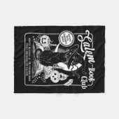 Hexenbuch-Club Booklet Retro Halloween Black Cat Fleecedecke (Vorderseite (Horizontal))