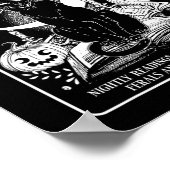 Hexenbuch-Club Booklet Retro Halloween Black Cat Poster (Ecke)