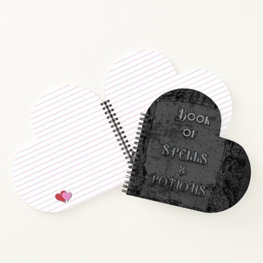 Hexenbuch der Zauber und Tränke Notizblock (Innenseite)