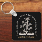 Hexenbuch-Klub witziger Bücher Schlüsselanhänger (Vorderseite)
