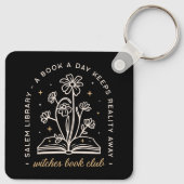 Hexenbuch-Klub witziger Bücher Schlüsselanhänger (Rückseite)