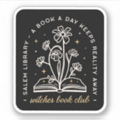 Hexenbücher mit Hexerei Aufkleber (Vorderseite)