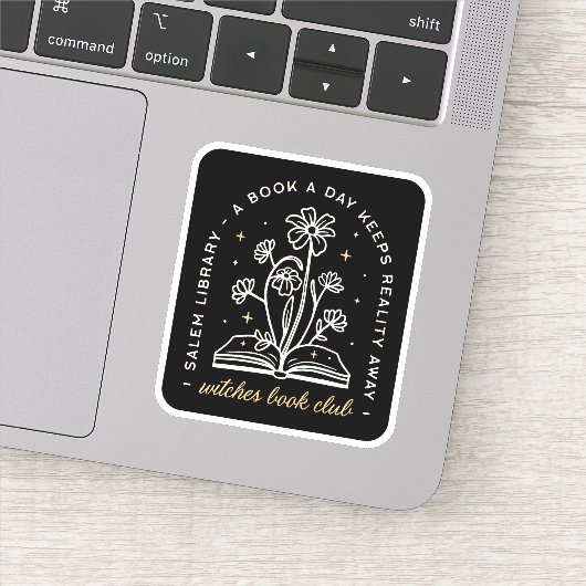 Hexenbücher mit Hexerei Aufkleber (Detail)