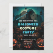 Hexencreme-Jack-O' Lanterns Halloween Einladung (Vorderseite)