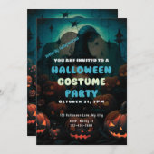 Hexencreme-Jack-O' Lanterns Halloween Einladung (Vorne/Hinten)