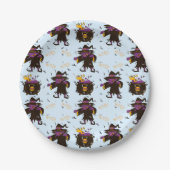 Hexencreme-Spooky-Halloween-Party Pappteller (Vorderseite)