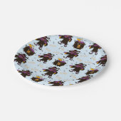 Hexencreme-Spooky-Halloween-Party Pappteller (Schrägansicht)