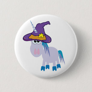 hexende Trottelchen-Einhorn Button