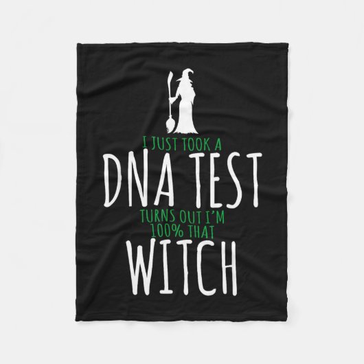Hexendesign - 100% diese Hexe - lustiges Halloween Fleecedecke (Vorderseite)