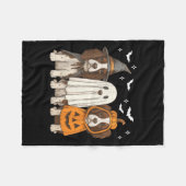Hexendeutscher Springer Spaniel Halloween Springer Fleecedecke (Vorderseite (Horizontal))