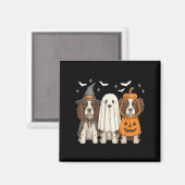 Hexendeutscher Springer Spaniel Halloween Springer Magnet (Vorderseite/Rückseite)