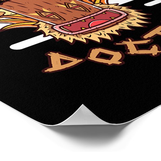 Hexendoktor Healer Shaman Mask Poster (Ecke)