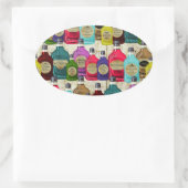 Hexendoktor Magic Potion Apothekar Tonic Flasche Ovaler Aufkleber (Tasche)