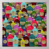Hexendoktor Magic Potion Apothekar Tonic Flaschen Poster (Vorne)