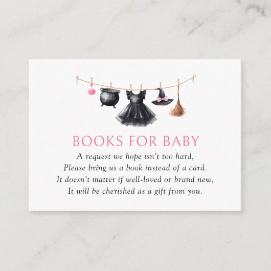 Hexenduschbücher für Baby Begleitkarte (Vorderseite)