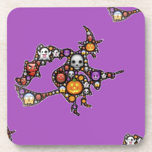 Hexenemoji Getränkeuntersetzer