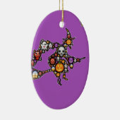 Hexenemoji Keramik Ornament (Rechts)
